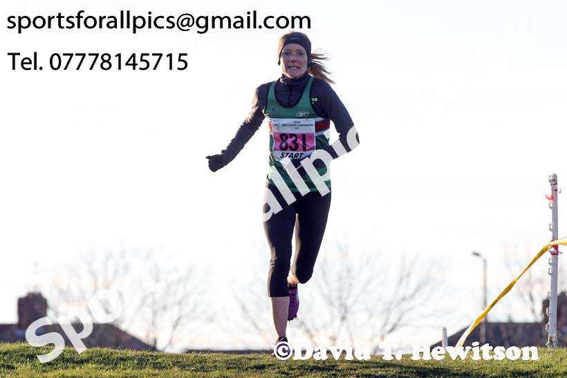 Senior womens North Eastern Cross Country, Redcar. Photo:  David T. Hewitson/Sports for All Pics
